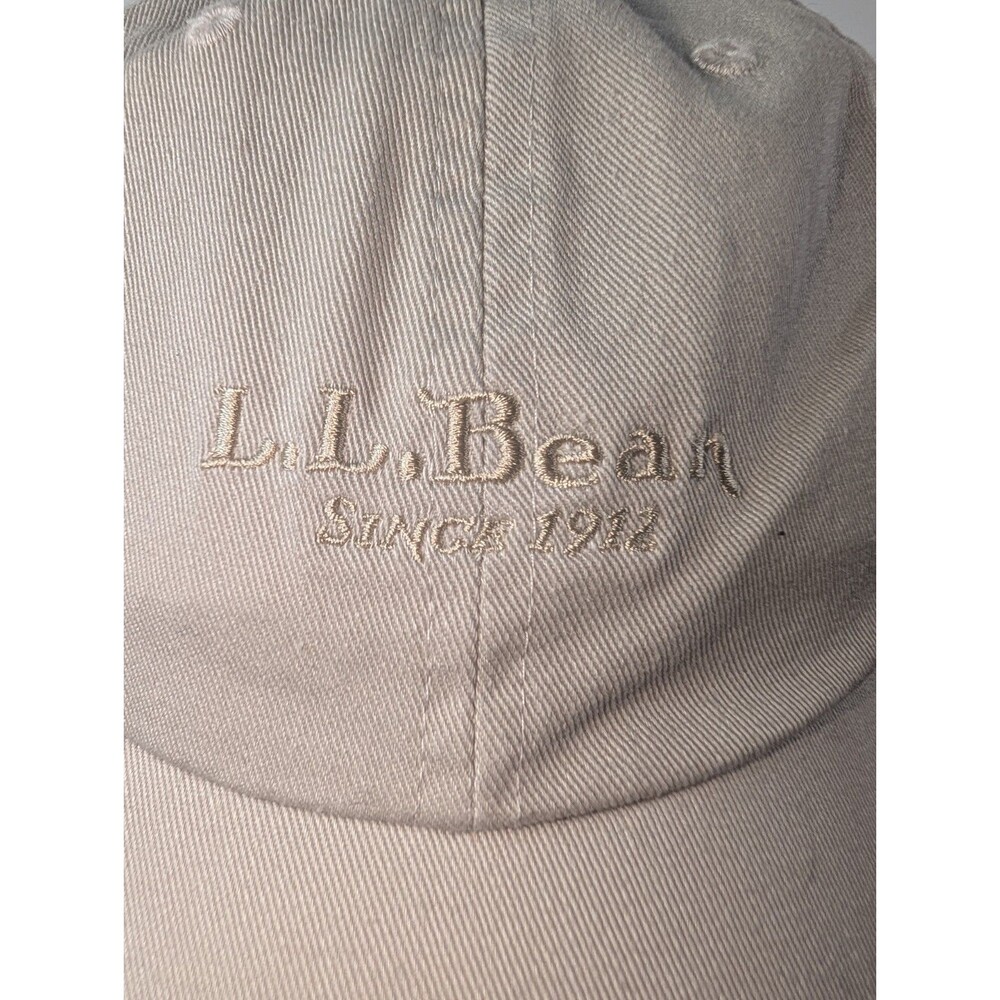 L.L. Bean Pathfinder Lighted Led 100% Cotton Hat Khaki Adjustable Headlamp Hat View 2